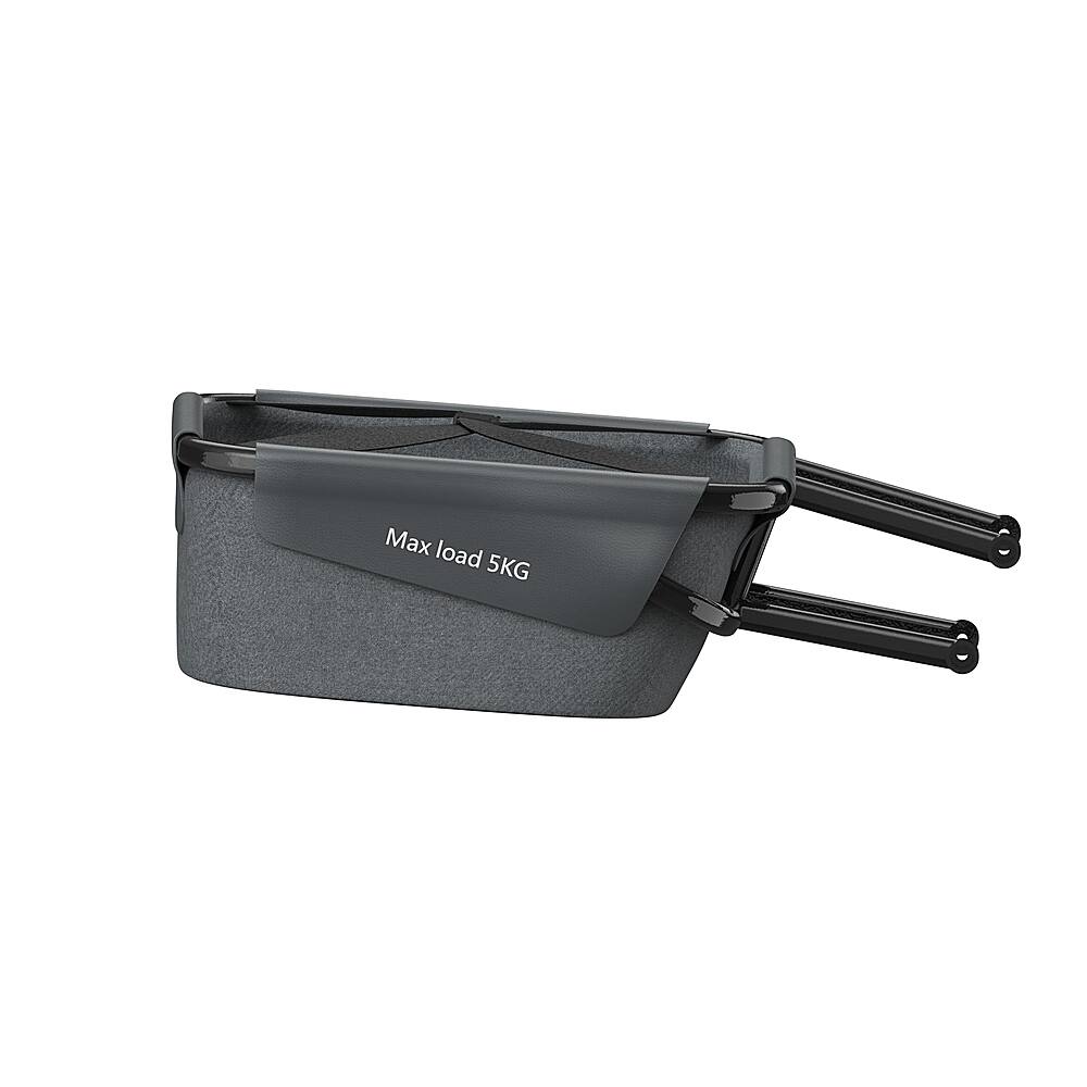 The image features a bicycle basket with a large capacity, capable of carrying up to 5 kilograms of weight. The basket is designed for easy attachment to a bicycle, providing a convenient and secure storage solution for cyclists.