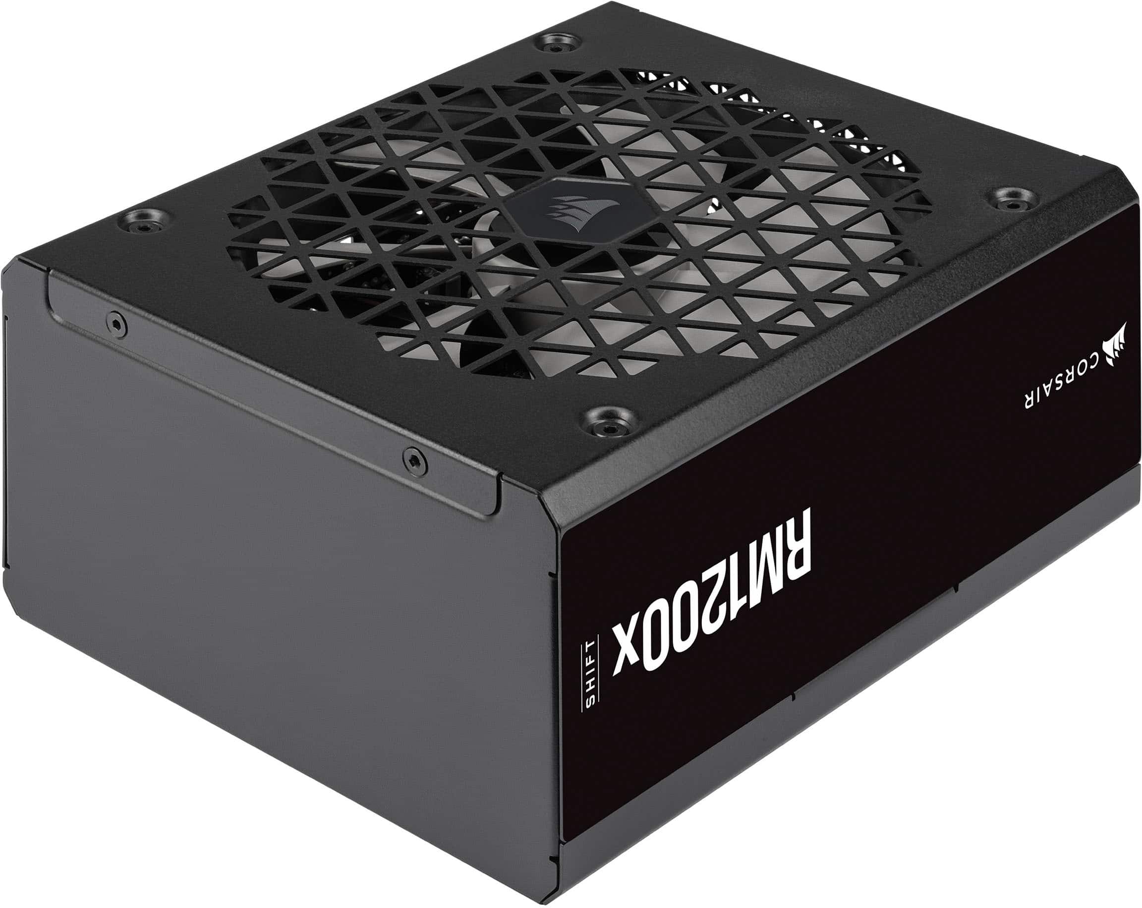 Alt View 11. CORSAIR - RMx Shift Series RM1200x 80 Plus Gold Fully Modular ATX Power Supply with Modular Side Interface - Black.