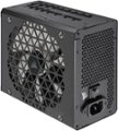 Front. CORSAIR - RMx Shift Series RM1200x 80 Plus Gold Fully Modular ATX Power Supply with Modular Side Interface - Black.