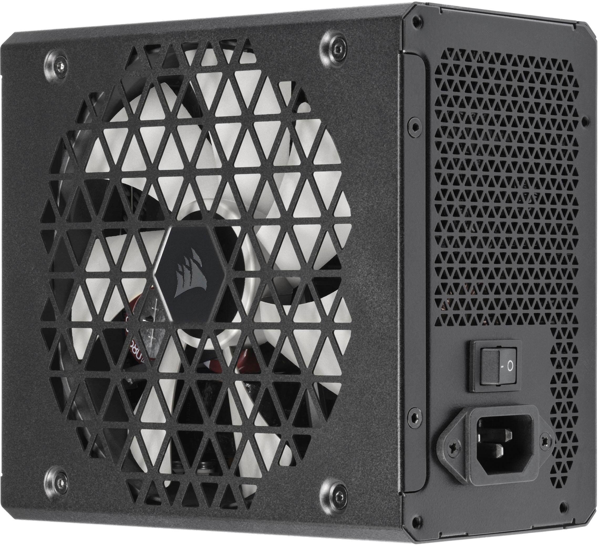 Alt View 13. CORSAIR - RMx Shift Series RM1200x 80 Plus Gold Fully Modular ATX Power Supply with Modular Side Interface - Black.