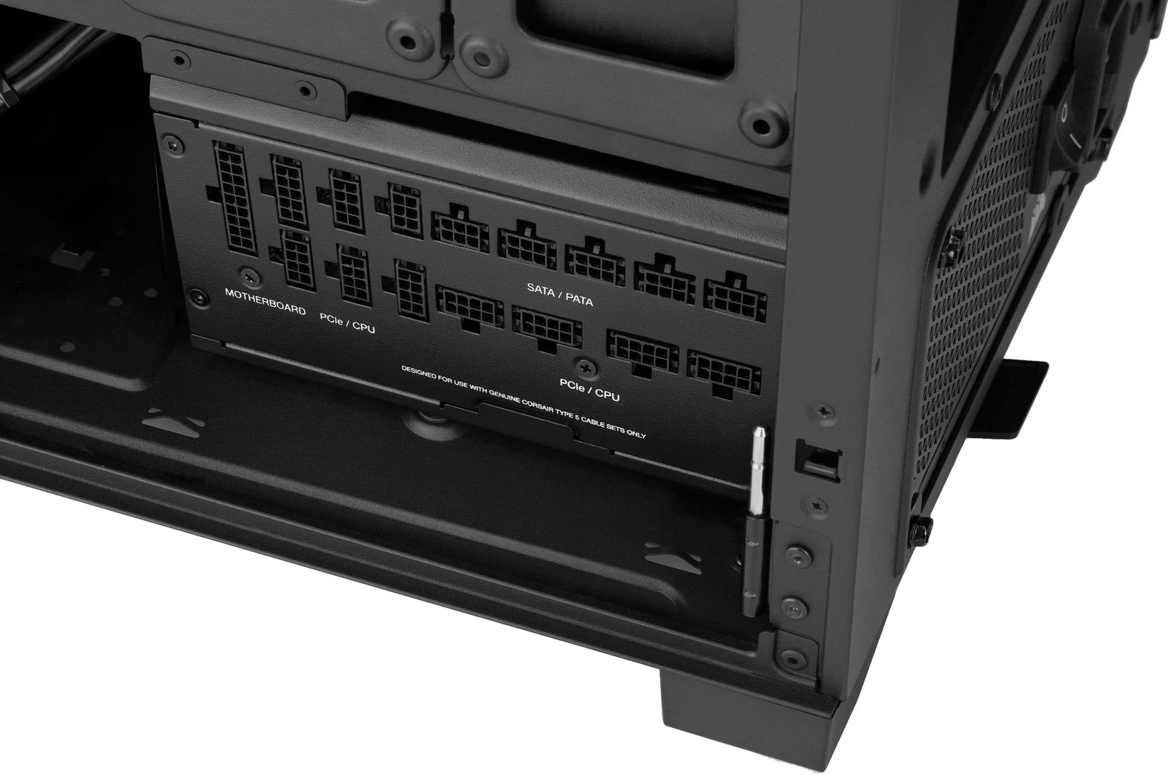 Alt View 25. CORSAIR - RMx Shift Series RM1200x 80 Plus Gold Fully Modular ATX Power Supply with Modular Side Interface - Black.