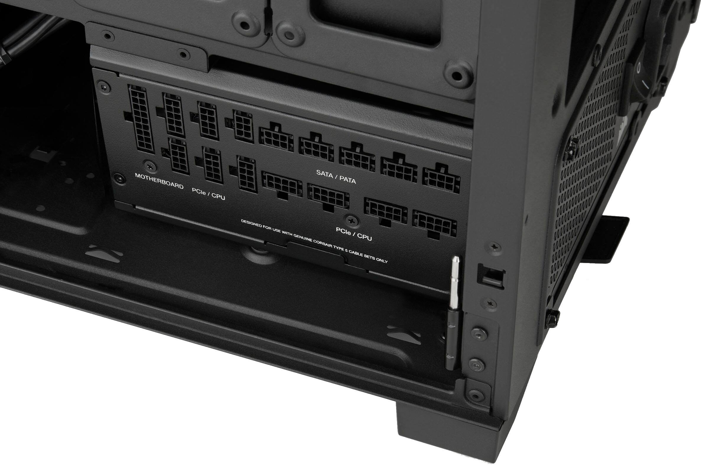 Alt View 25. CORSAIR - RMx Shift Series RM1200x 80 Plus Gold Fully Modular ATX Power Supply with Modular Side Interface - Black.