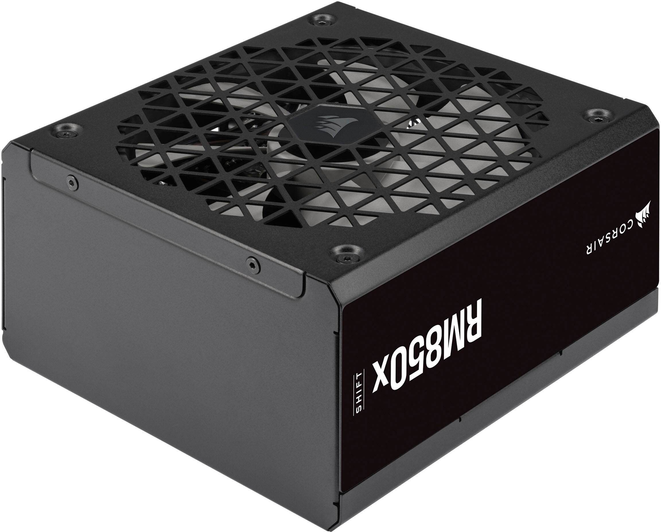 Alt View 11. CORSAIR - RMx Shift Series RM850x 80 Plus Gold Fully Modular ATX Power Supply with Modular Side Interface - Black.