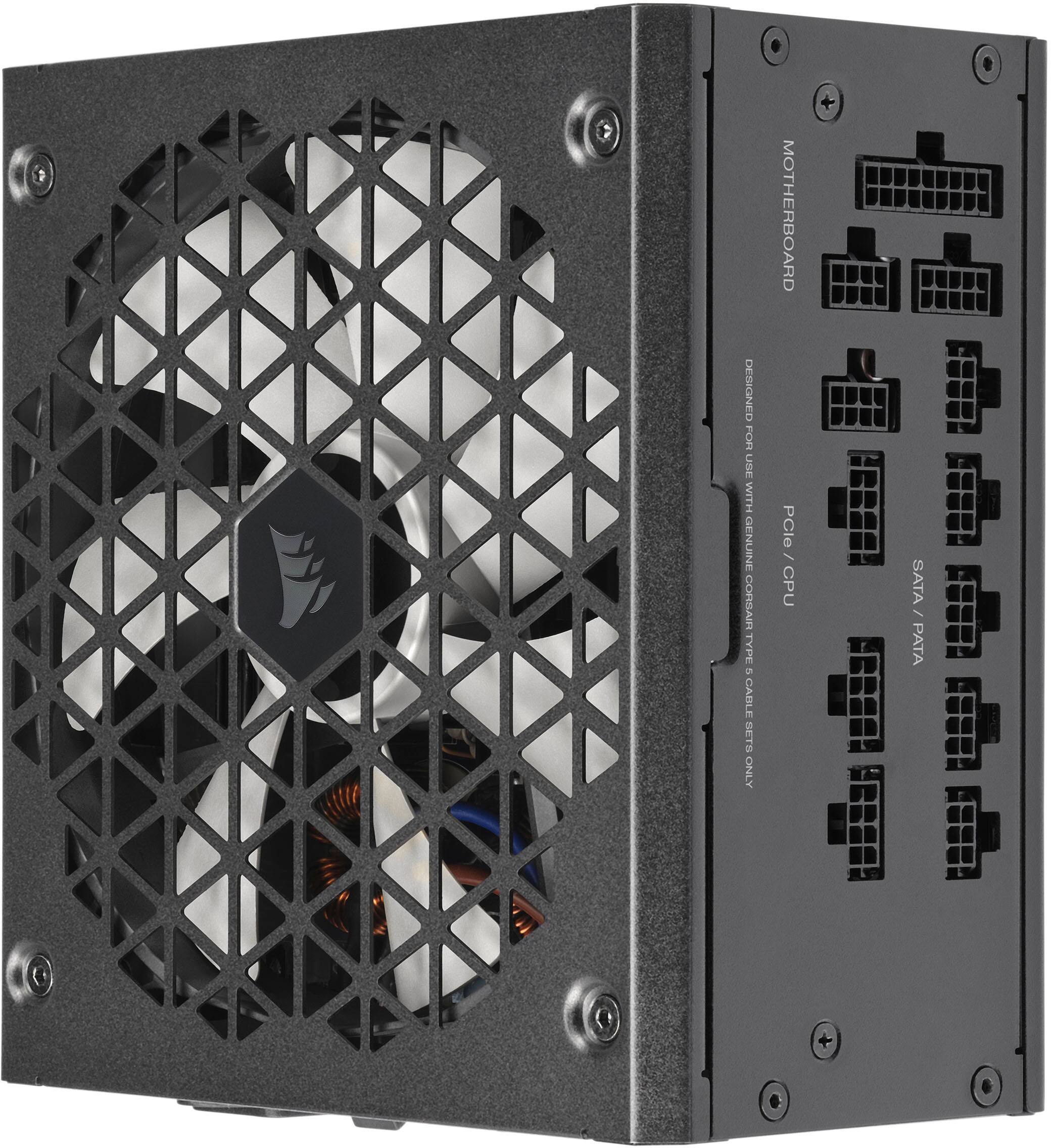 Alt View 12. CORSAIR - RMx Shift Series RM850x 80 Plus Gold Fully Modular ATX Power Supply with Modular Side Interface - Black.