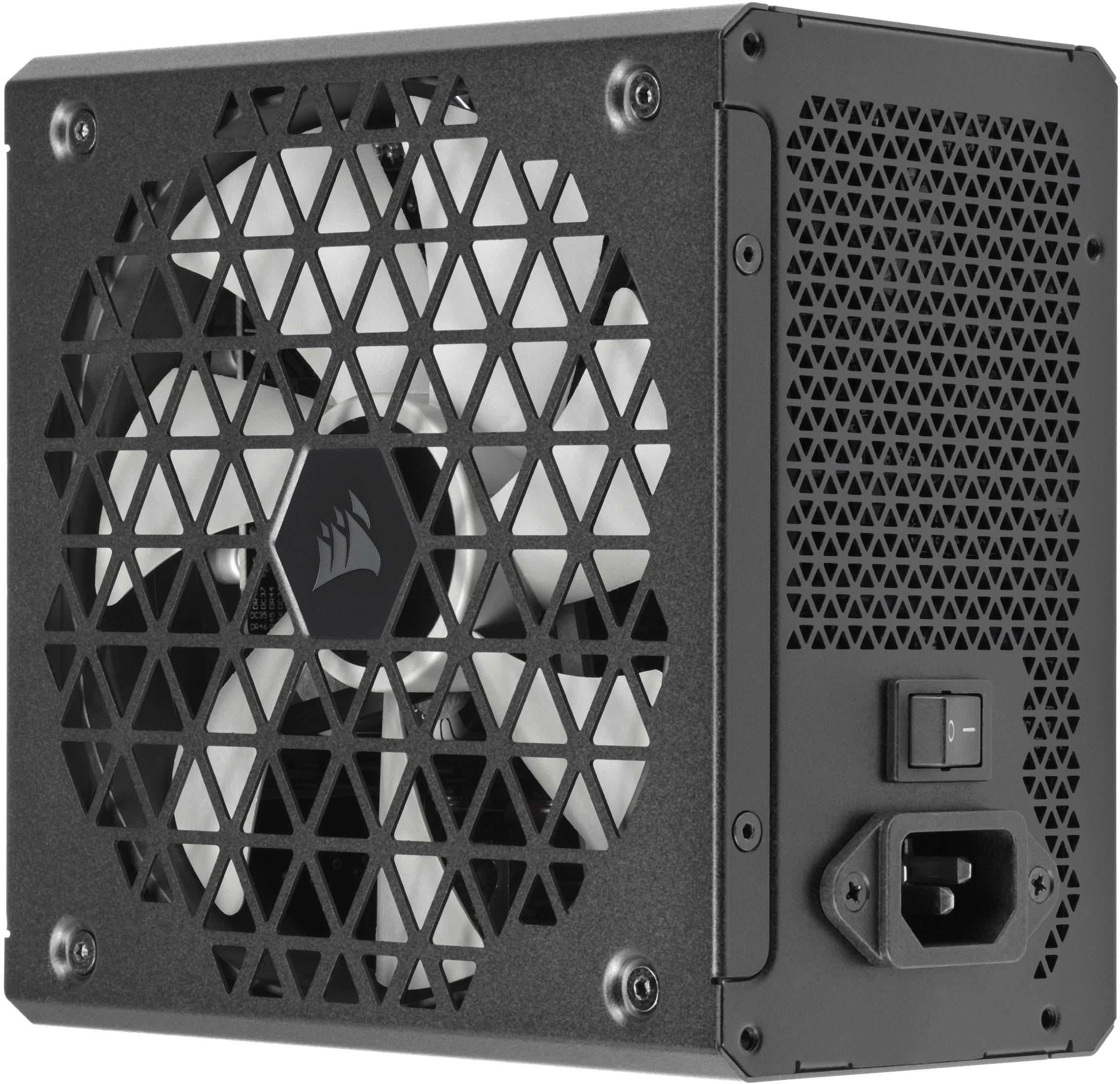 Alt View 13. CORSAIR - RMx Shift Series RM850x 80 Plus Gold Fully Modular ATX Power Supply with Modular Side Interface - Black.