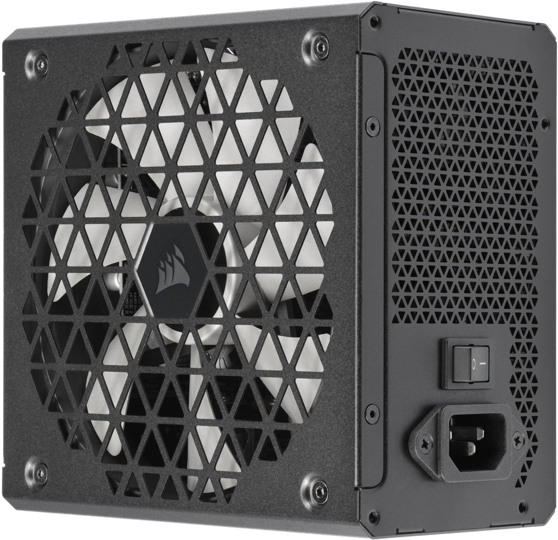 Alt View 13. CORSAIR - RMx Shift Series RM850x 80 Plus Gold Fully Modular ATX Power Supply with Modular Side Interface - Black.