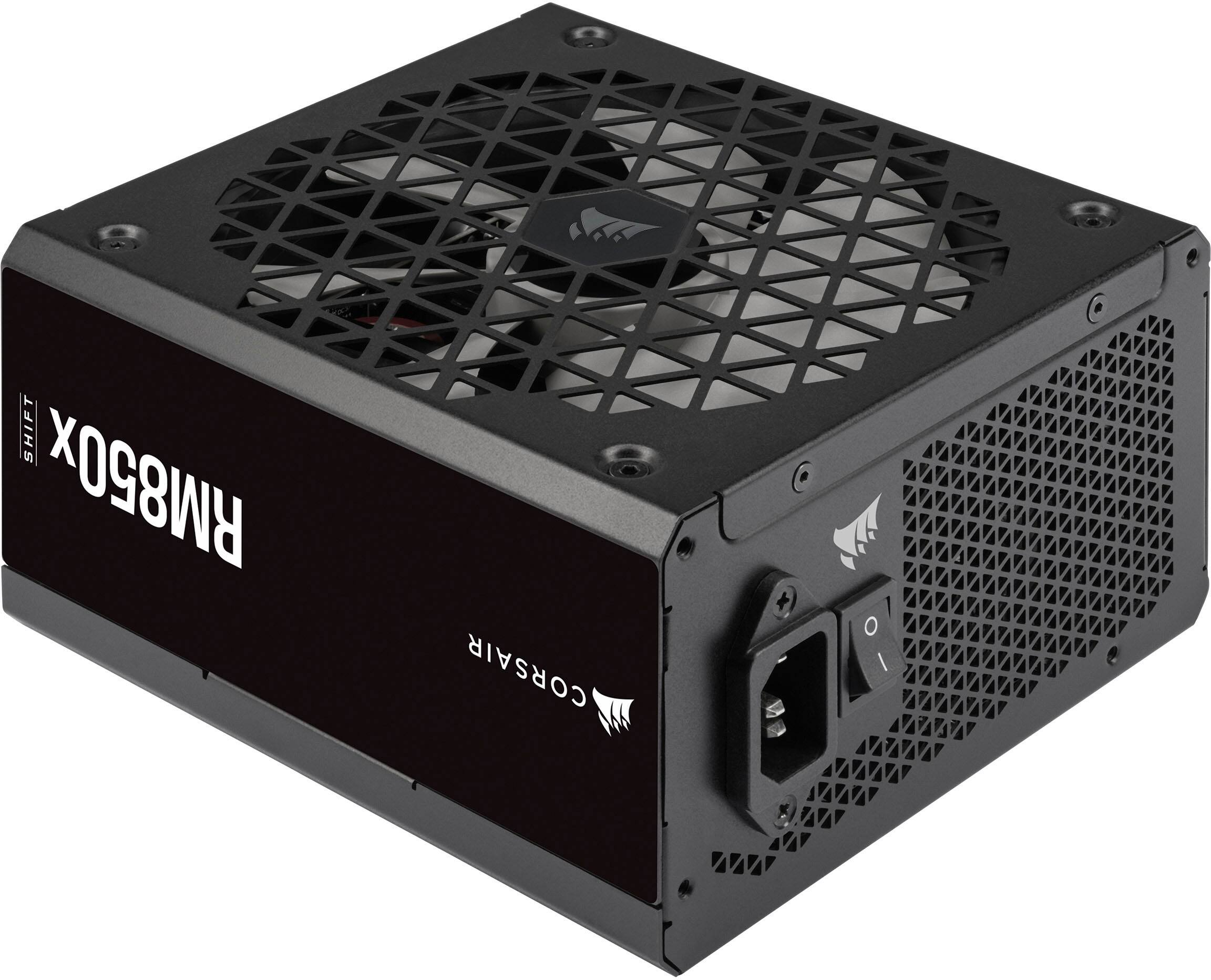 Alt View 16. CORSAIR - RMx Shift Series RM850x 80 Plus Gold Fully Modular ATX Power Supply with Modular Side Interface - Black.