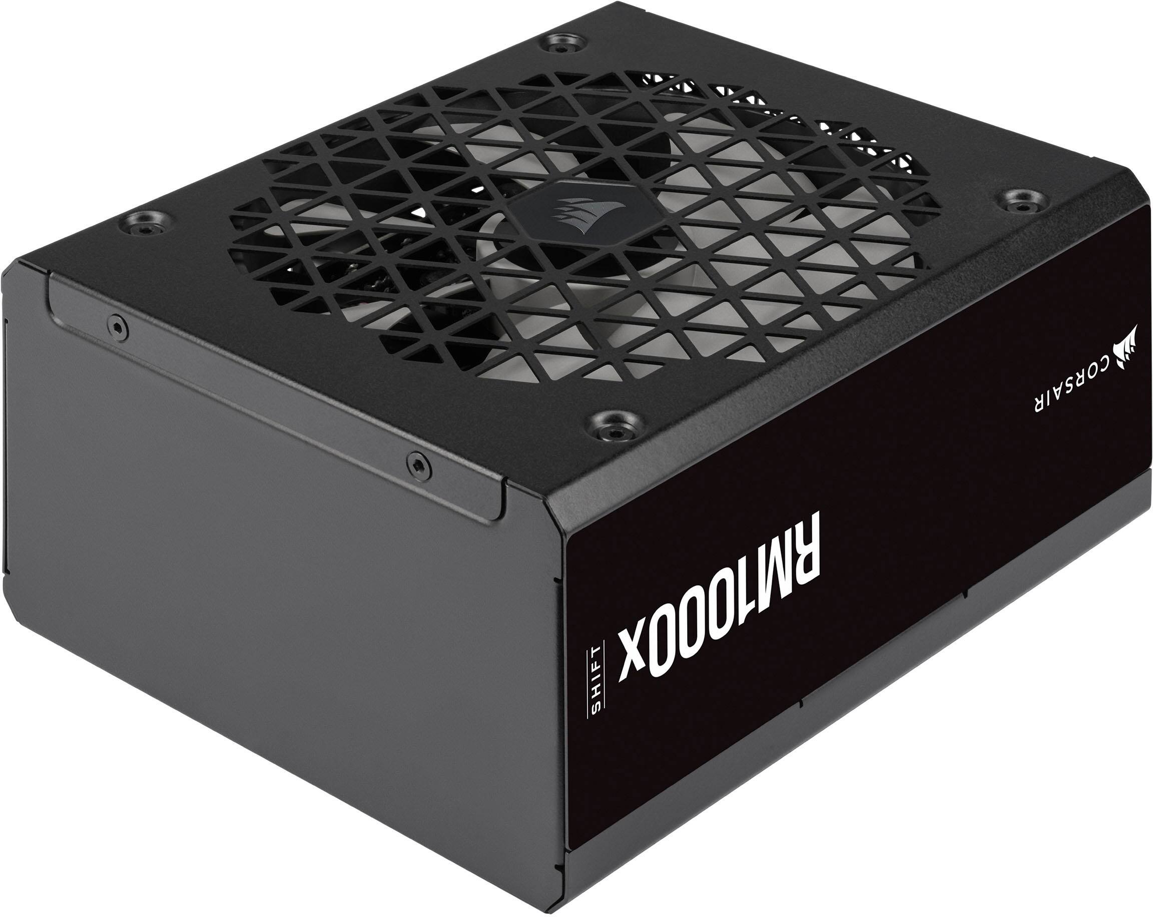 Alt View 11. CORSAIR - RMx Shift Series RM1000x 80 Plus Gold Fully Modular ATX Power Supply with Modular Side Interface - Black.