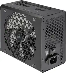 CORSAIR - RMx Shift Series RM1000x 80 Plus Gold Fully Modular ATX Power Supply with Modular Side Interface - Black - Front_Zoom