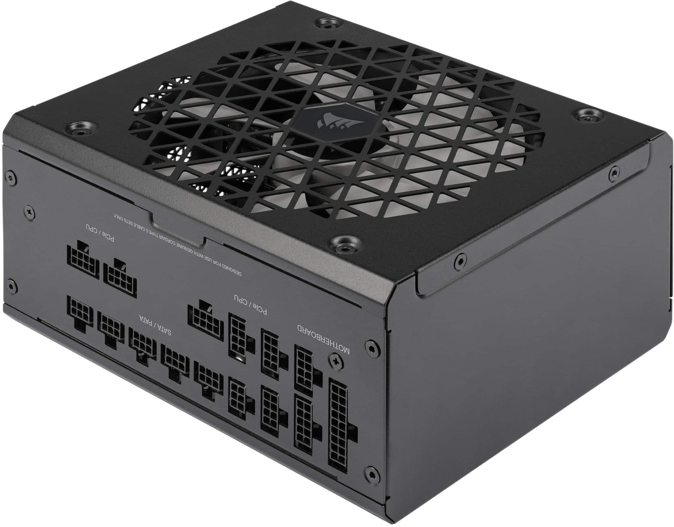 Alt View 15. CORSAIR - RMx Shift Series RM1000x 80 Plus Gold Fully Modular ATX Power Supply with Modular Side Interface - Black.