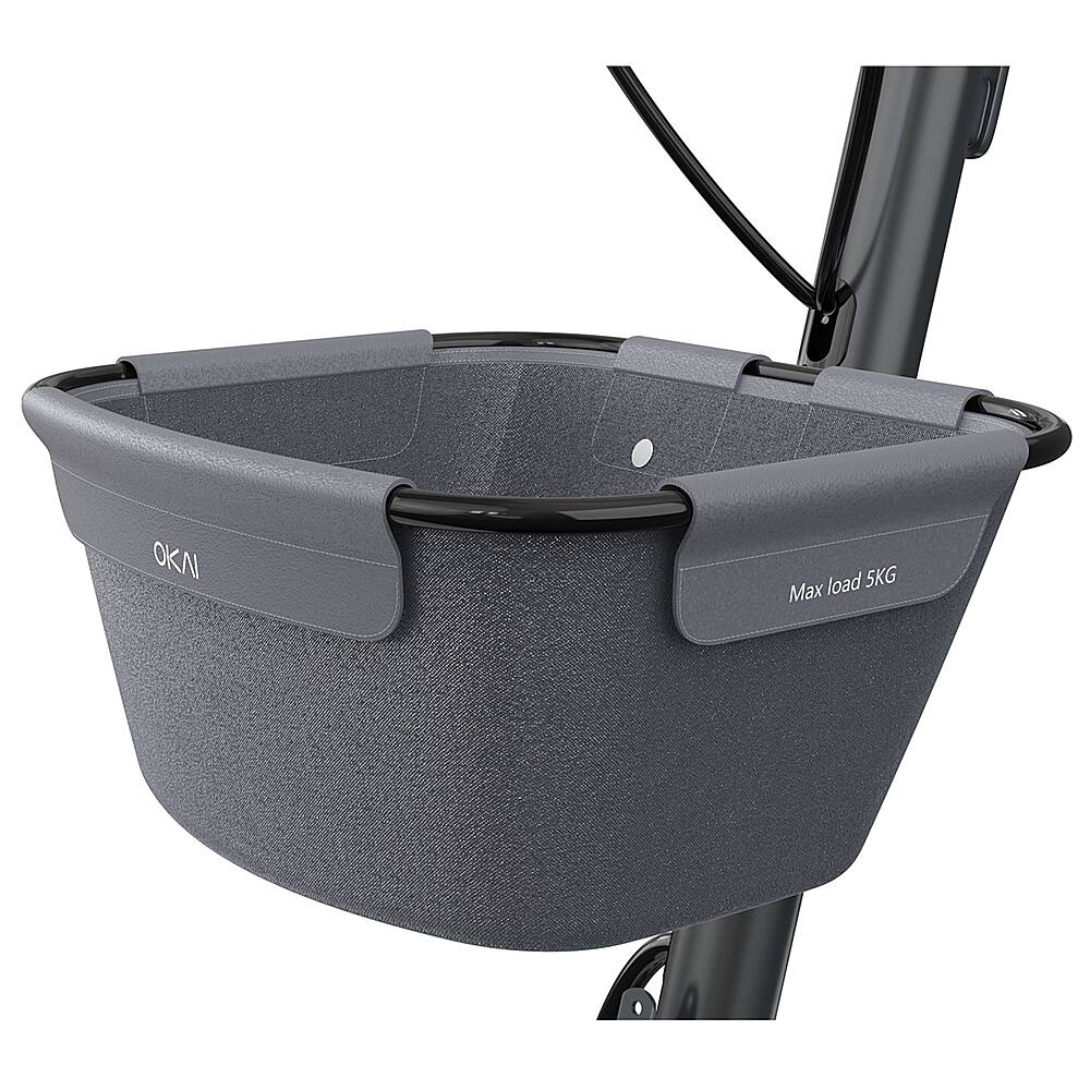 The image features a bicycle basket with a capacity of 5kg, which is suitable for carrying small loads. The basket is attached to the bicycle, making it a convenient and practical accessory for cyclists.