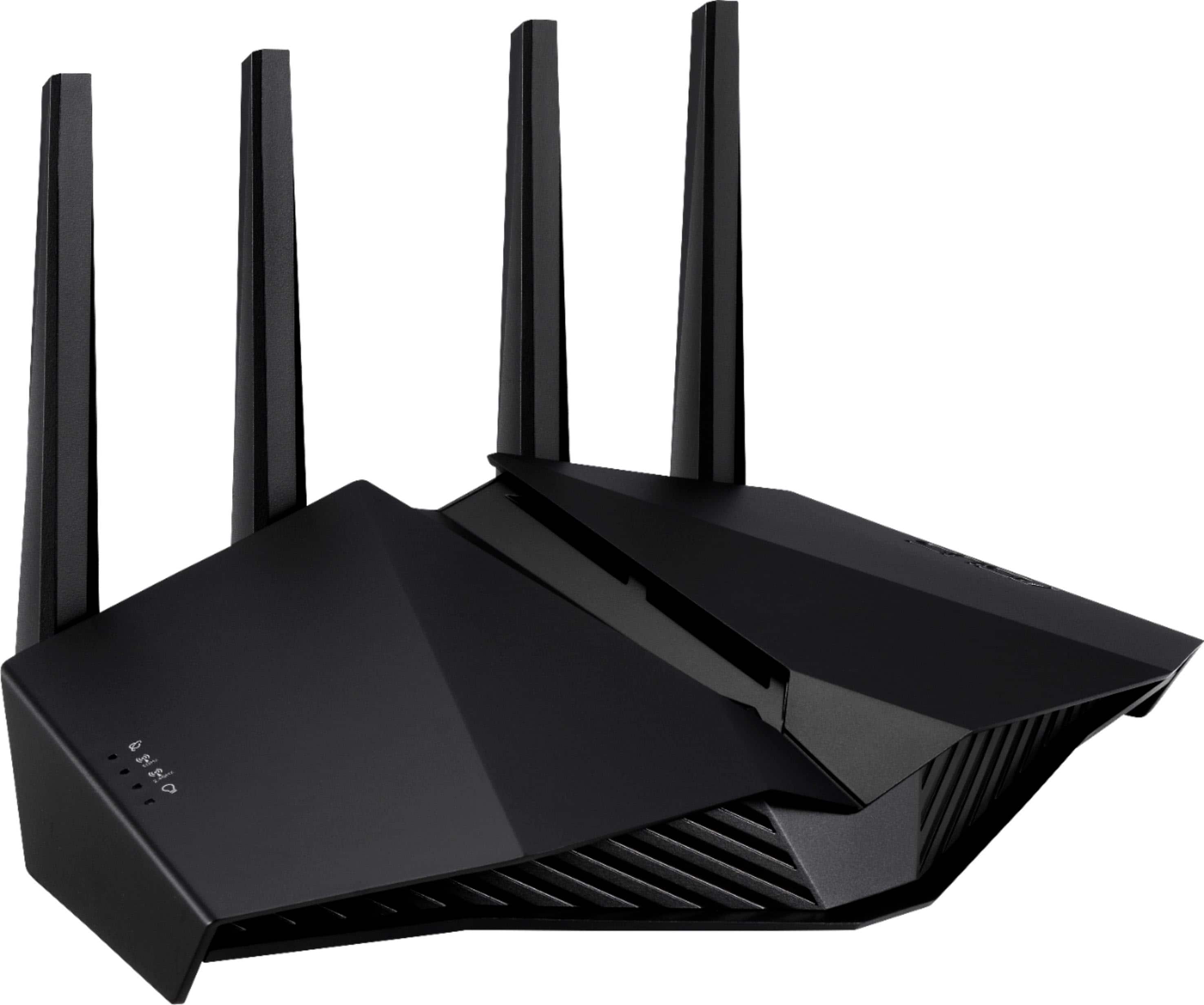 Angle. ASUS - RT-AX82U AX5400 Dual-Band WiFi 6 Router - Black.