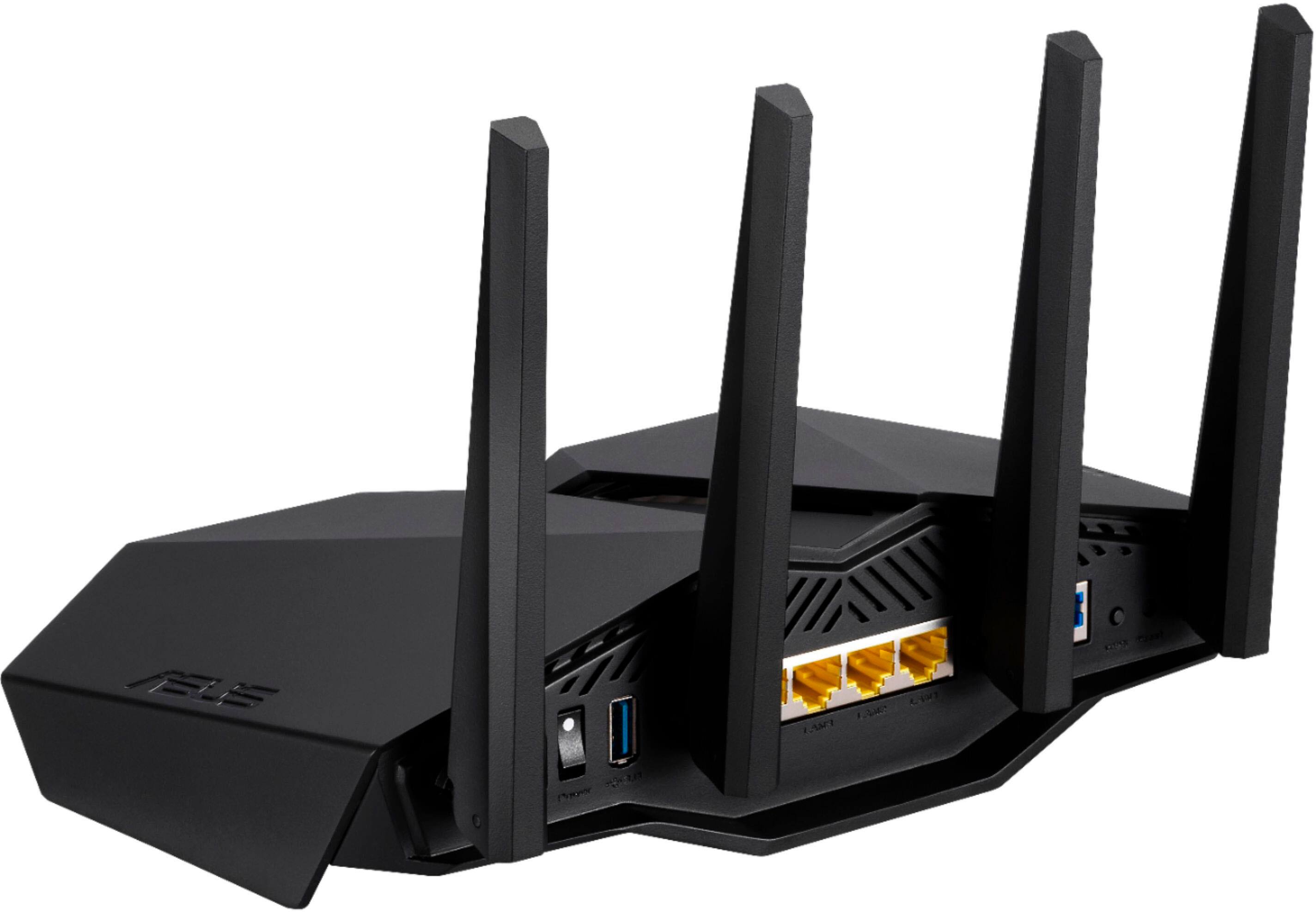 Alt View 13. ASUS - RT-AX82U AX5400 Dual-Band WiFi 6 Router - Black.