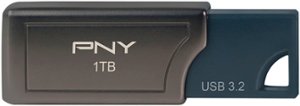 PNY - PRO Elite V2 1TB USB 3.2 Gen 2 Flash Drive - Black - Front_Zoom