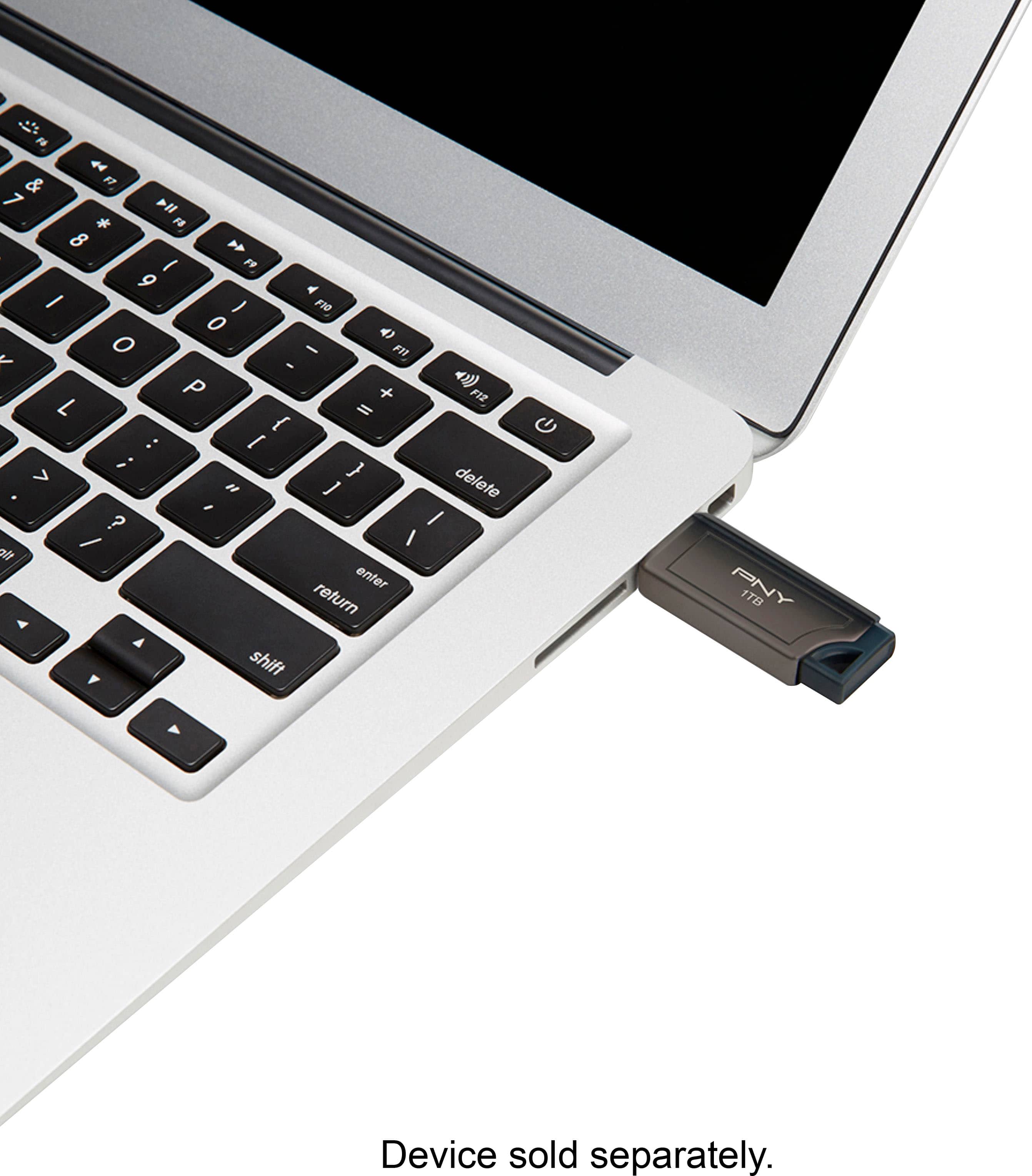 Alt View 14. PNY - PRO Elite V2 1TB USB 3.2 Gen 2 Flash Drive - Black.