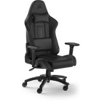 CORSAIR - TC100 Leatherette Gaming Chair - Black - Front_Zoom