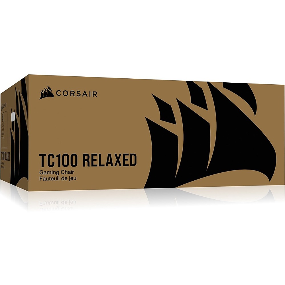 Black Buy TC100 Chair CORSAIR - Best Leatherette Gaming CF-9010050-WW