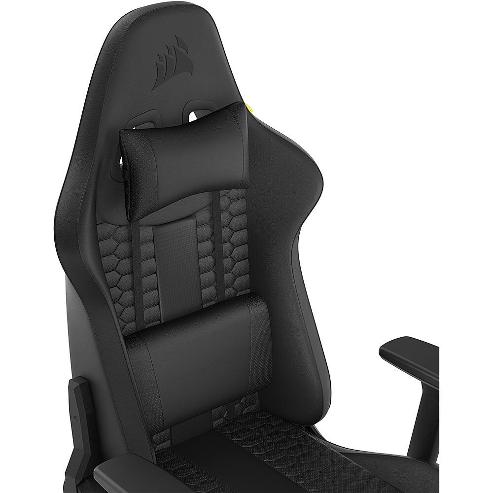 Alt View 20. CORSAIR - TC100 Leatherette Gaming Chair - Black.