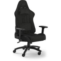 CORSAIR - TC100 Fabric Gaming Chair - Black - Front_Zoom