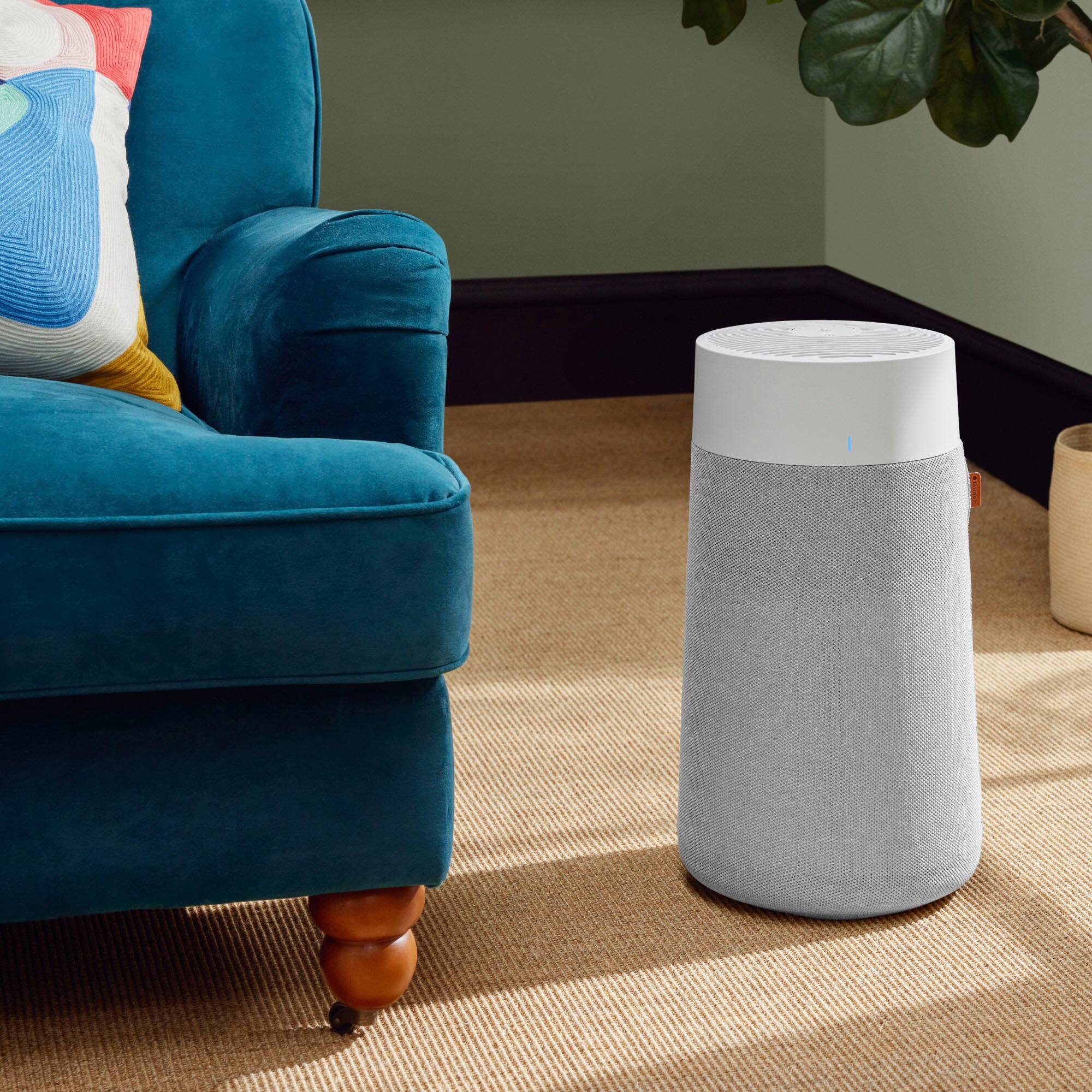 Alt View 14. Blueair - Blue Pure 411i Max 219 Sq. Ft HEPASilent Smart Small Room Bedroom Air Purifier - White/Gray.