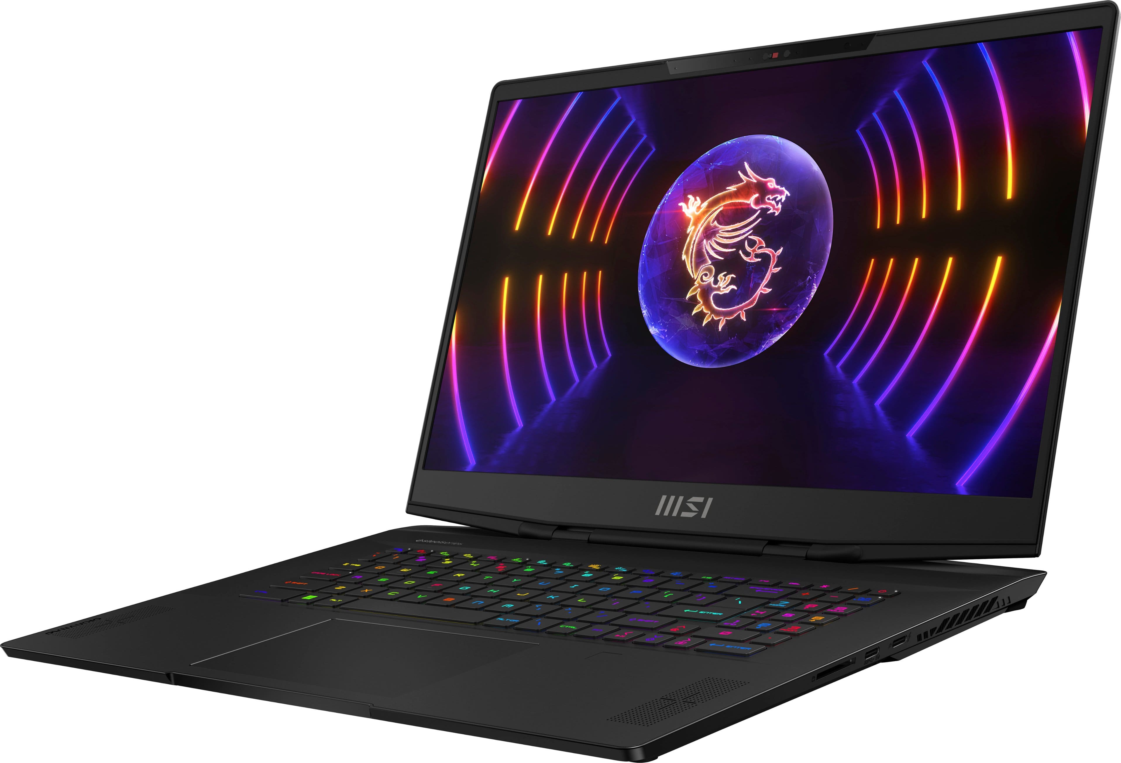 Angle. MSI - Stealth 17.3" 240hz QHD Gaming Laptop - Intel Core i9-13900H - NVIDIA GeForce RTX 4080 - 2TB SSD - 32GB Memory - Black.