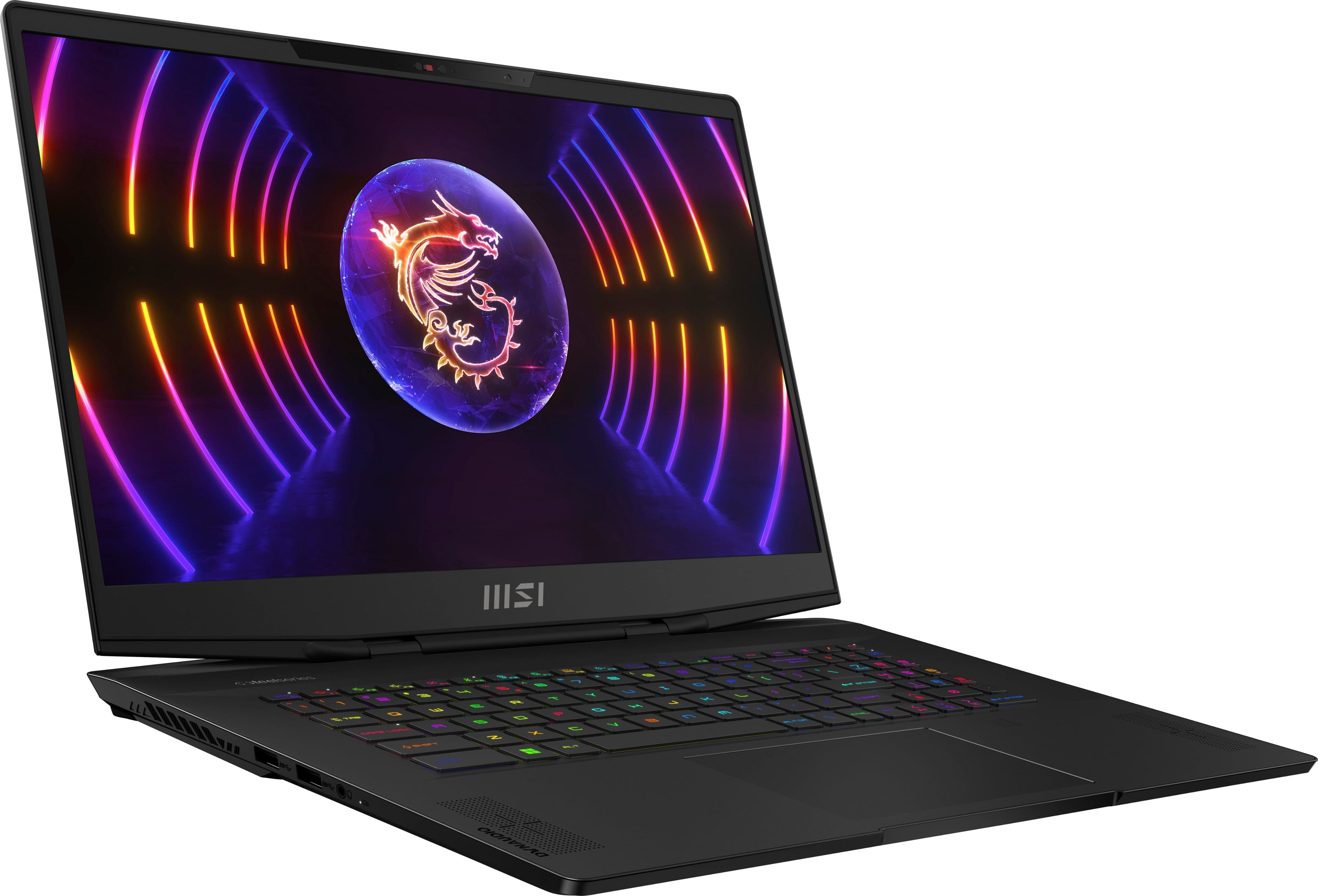 Left. MSI - Stealth 17.3" 240hz QHD Gaming Laptop - Intel Core i9-13900H - NVIDIA GeForce RTX 4080 - 2TB SSD - 32GB Memory - Black.
