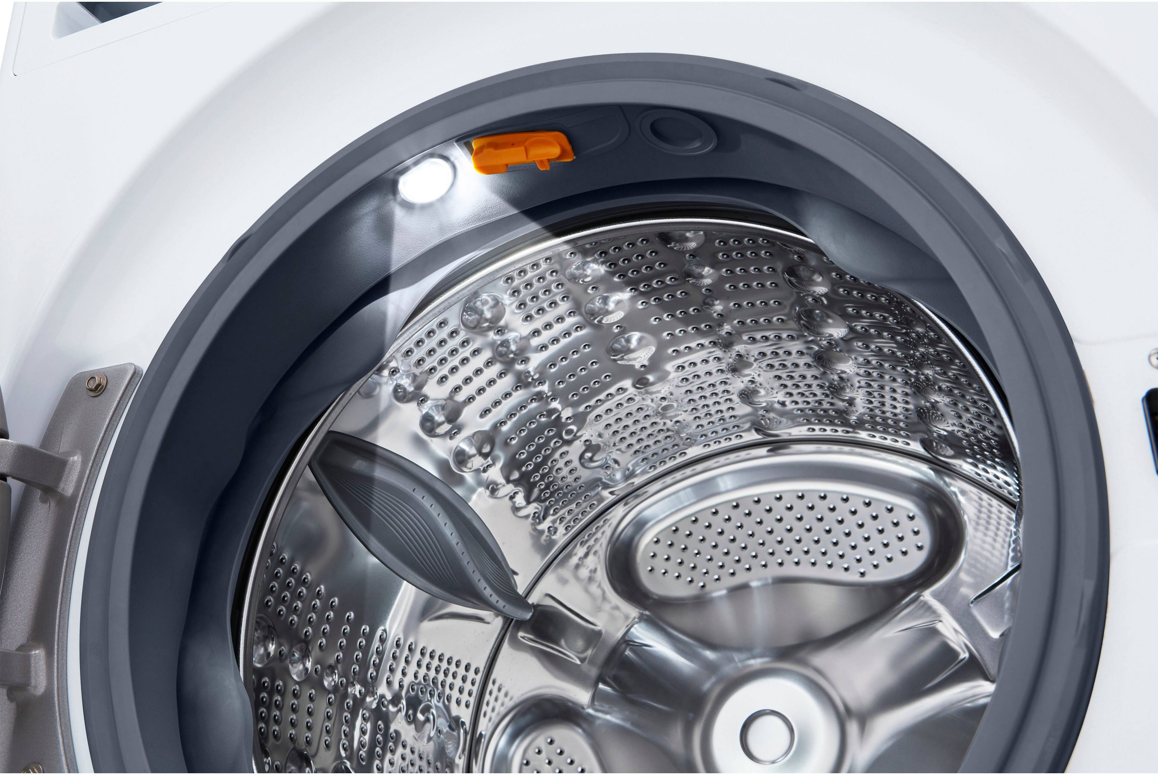 Alt View 31. LG - 4.5 Cu. Ft. High-Efficiency Smart Front Load Washer with Steam and TurboWash 360 - White.