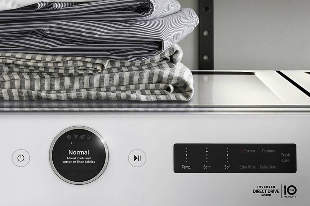 Alt View 38. LG - 4.5 Cu. Ft. High-Efficiency Smart Front Load Washer with Steam and TurboWash 360 - White.