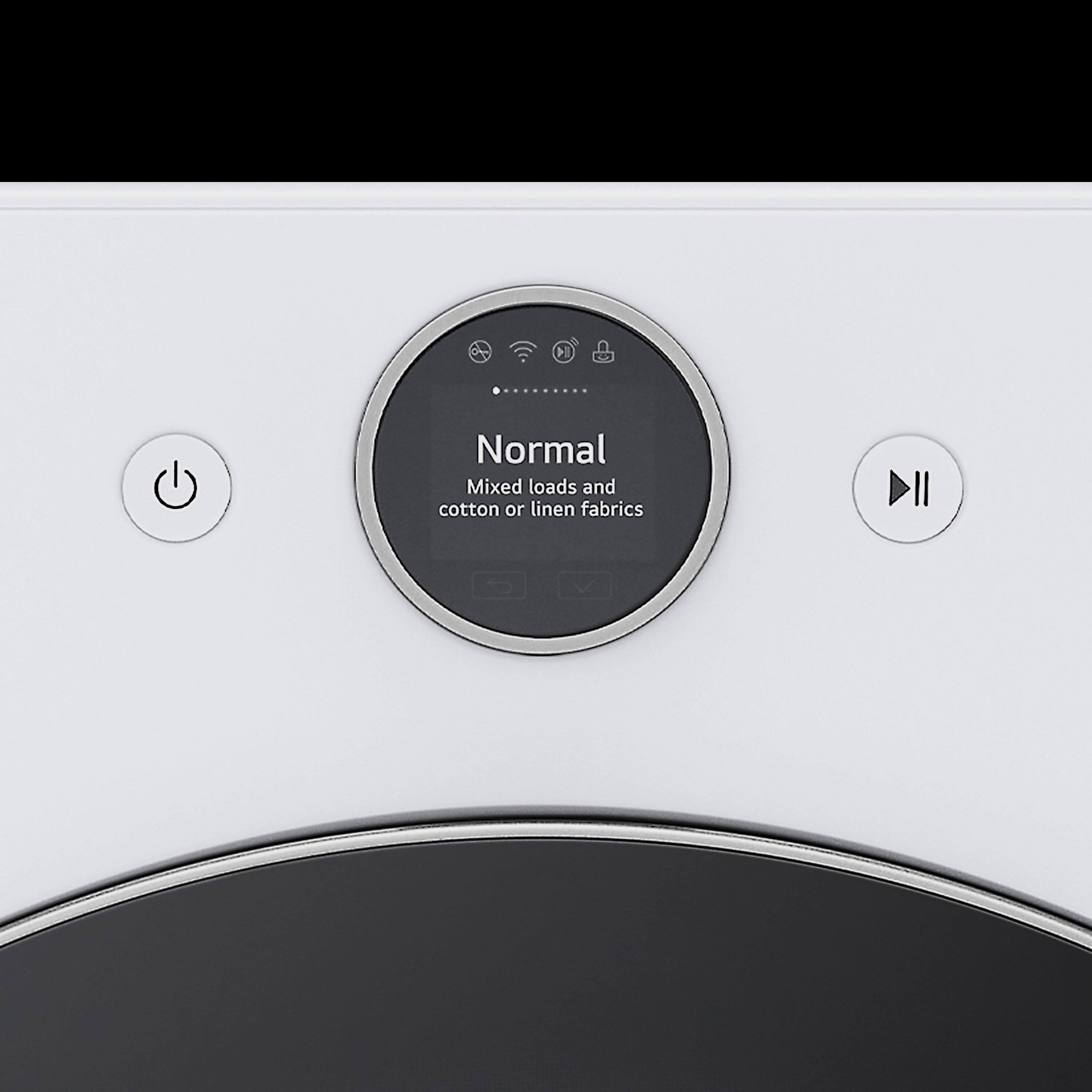 Alt View 25. LG - 4.5 Cu. Ft. High-Efficiency Smart Front Load Washer with Steam and TurboWash 360 - White.