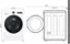 Left. LG - 4.5 Cu. Ft. High-Efficiency Smart Front Load Washer with Steam and TurboWash 360 - White.