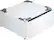 Angle. LG - 27" Laundry Pedestal with Storage Drawer - White.