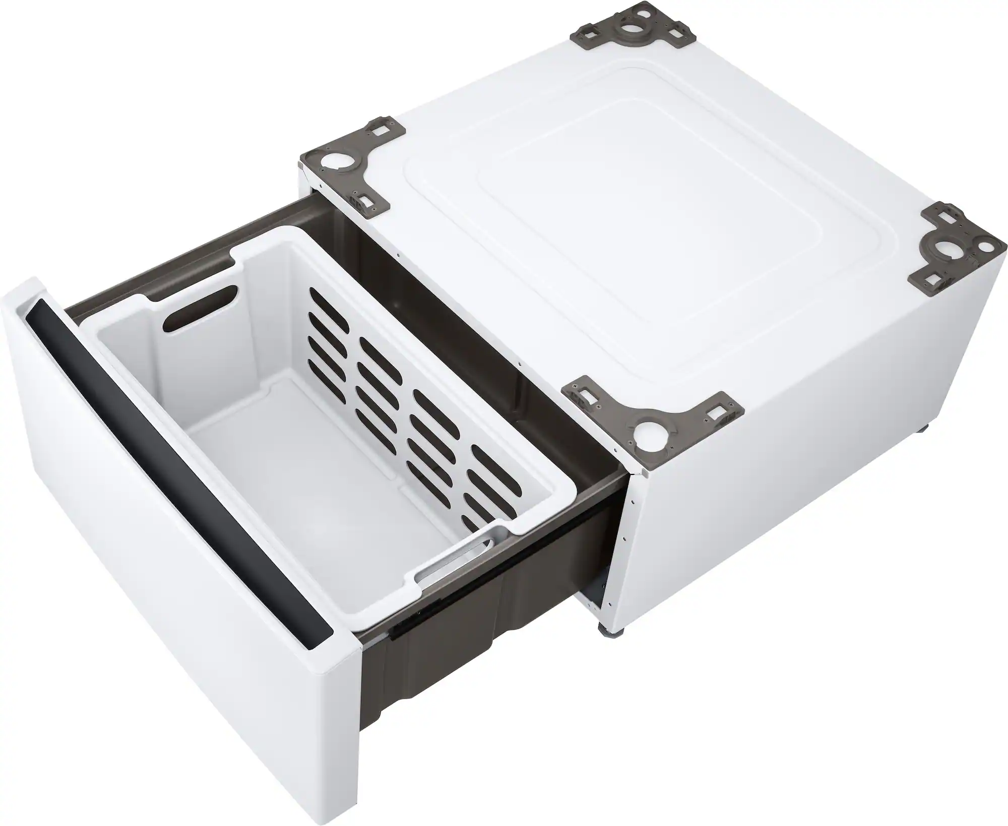 Zoom in on Left. LG - 27" Laundry Pedestal with Storage Drawer - White.