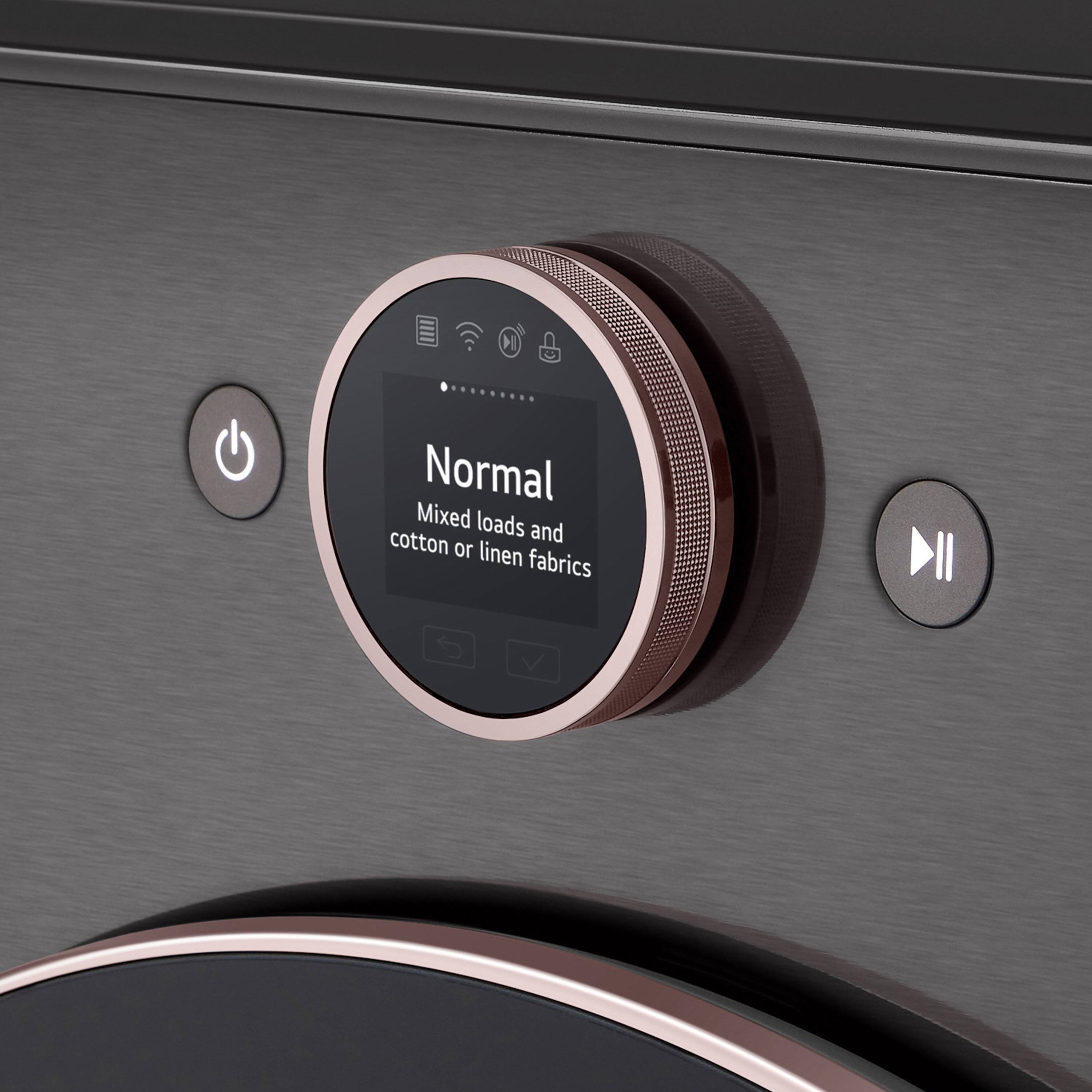 Alt View 27. LG - 7.4 Cu. Ft. Smart Electric Dryer with Steam and Sensor Dry - Black Steel.