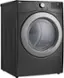 Angle. LG - 7.4 Cu. Ft. Electric Dryer with Wrinkle Care - Middle Black.