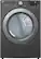 Front. LG - 7.4 Cu. Ft. Electric Dryer with Wrinkle Care - Middle Black.
