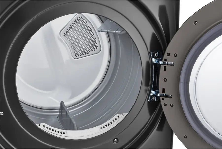 Alt View 16. LG - 7.4 Cu. Ft. Electric Dryer with Wrinkle Care - Middle Black.