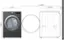 Left. LG - 7.4 Cu. Ft. Electric Dryer with Wrinkle Care - Middle Black.