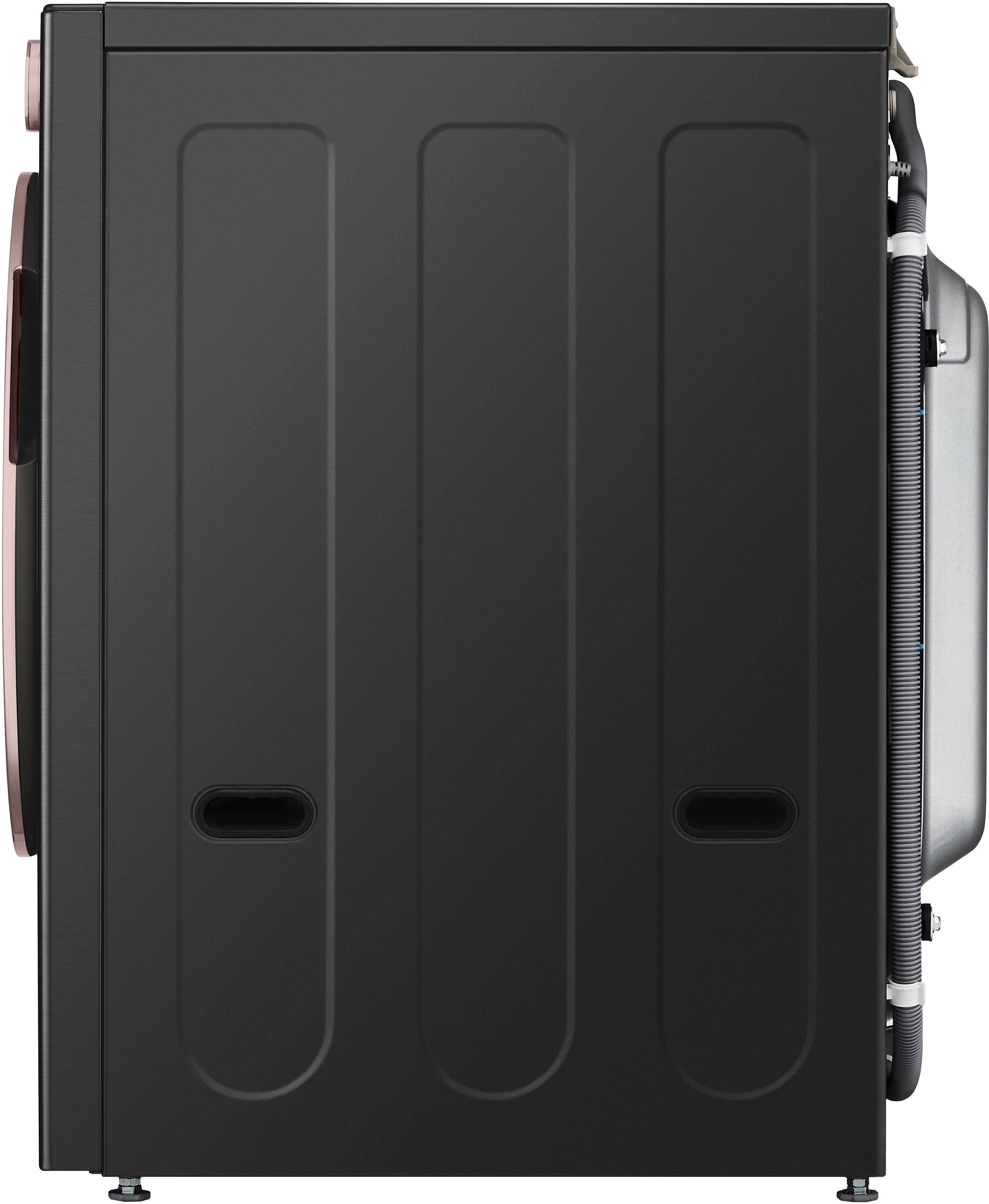 Alt View 31. LG - 5.0 Cu. Ft. High-Efficiency Smart Front Load Washer with Steam and TurboWash 360 - Black Steel.