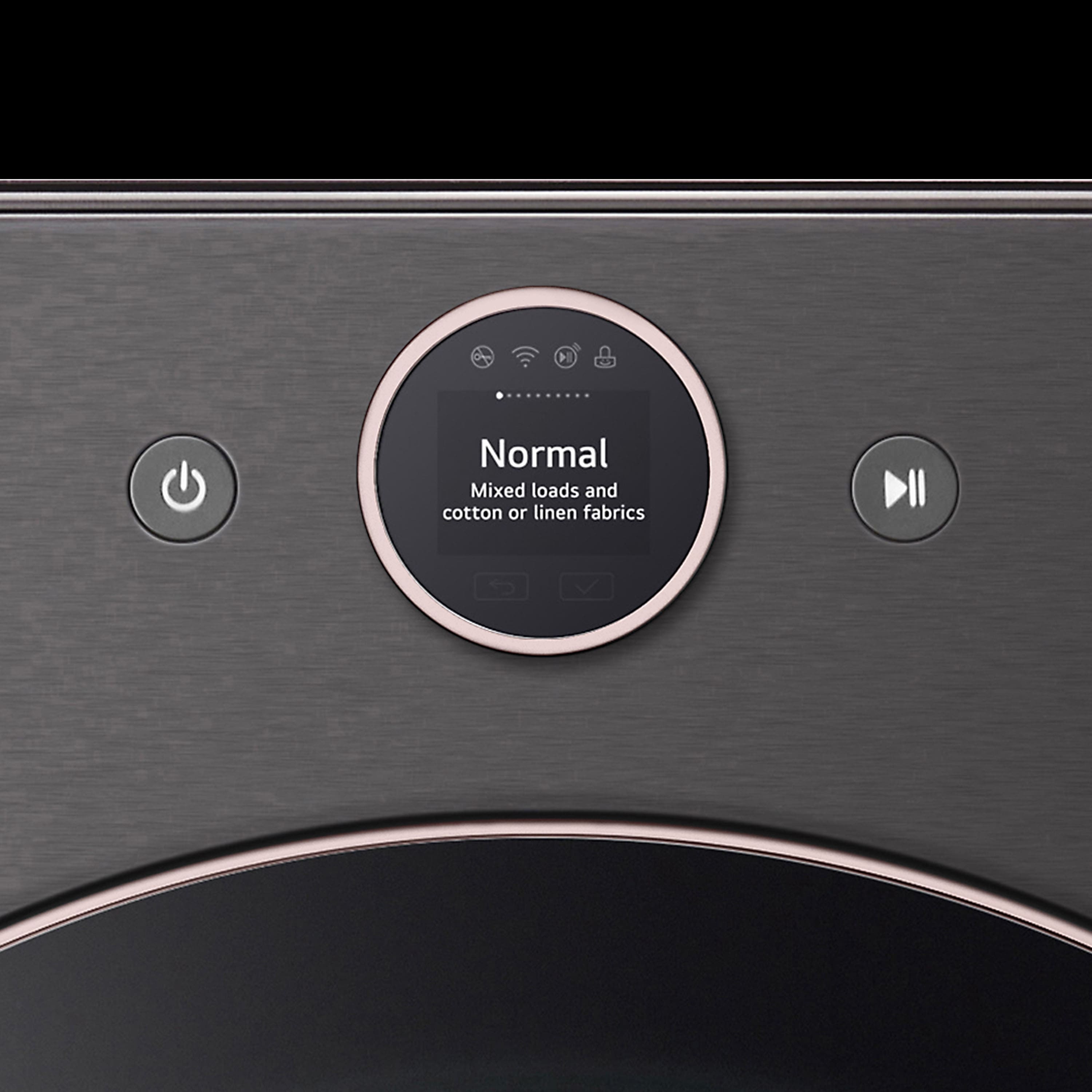 Alt View 25. LG - 5.0 Cu. Ft. High-Efficiency Smart Front Load Washer with Steam and TurboWash 360 - Black Steel.