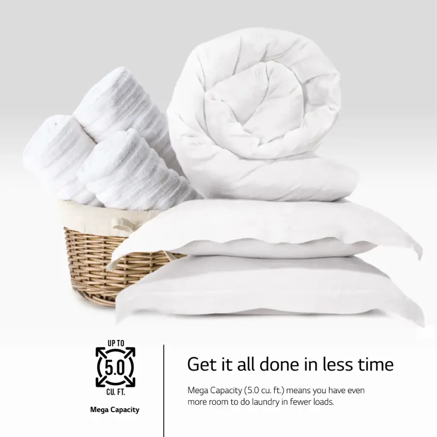 The image features a stack of white towels and pillows, with a total of 5 towels and 2 pillows. The towels are neatly folded and stacked on top of each other, while the pillows are placed beside them. The arrangement of the towels and pillows creates a visually appealing display, possibly for a laundry advertisement or a home decoration.