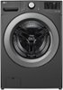 LG - 5.0 Cu. Ft. Front Load Washer with 6Motion Technology - Middle Black