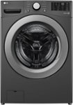 Front Zoom. LG - 5.0 Cu. Ft. Front Load Washer with 6Motion Technology - Middle Black.