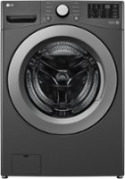 LG - 5.0 Cu. Ft. Front Load Washer with 6Motion Technology - Middle Black - Front_Zoom