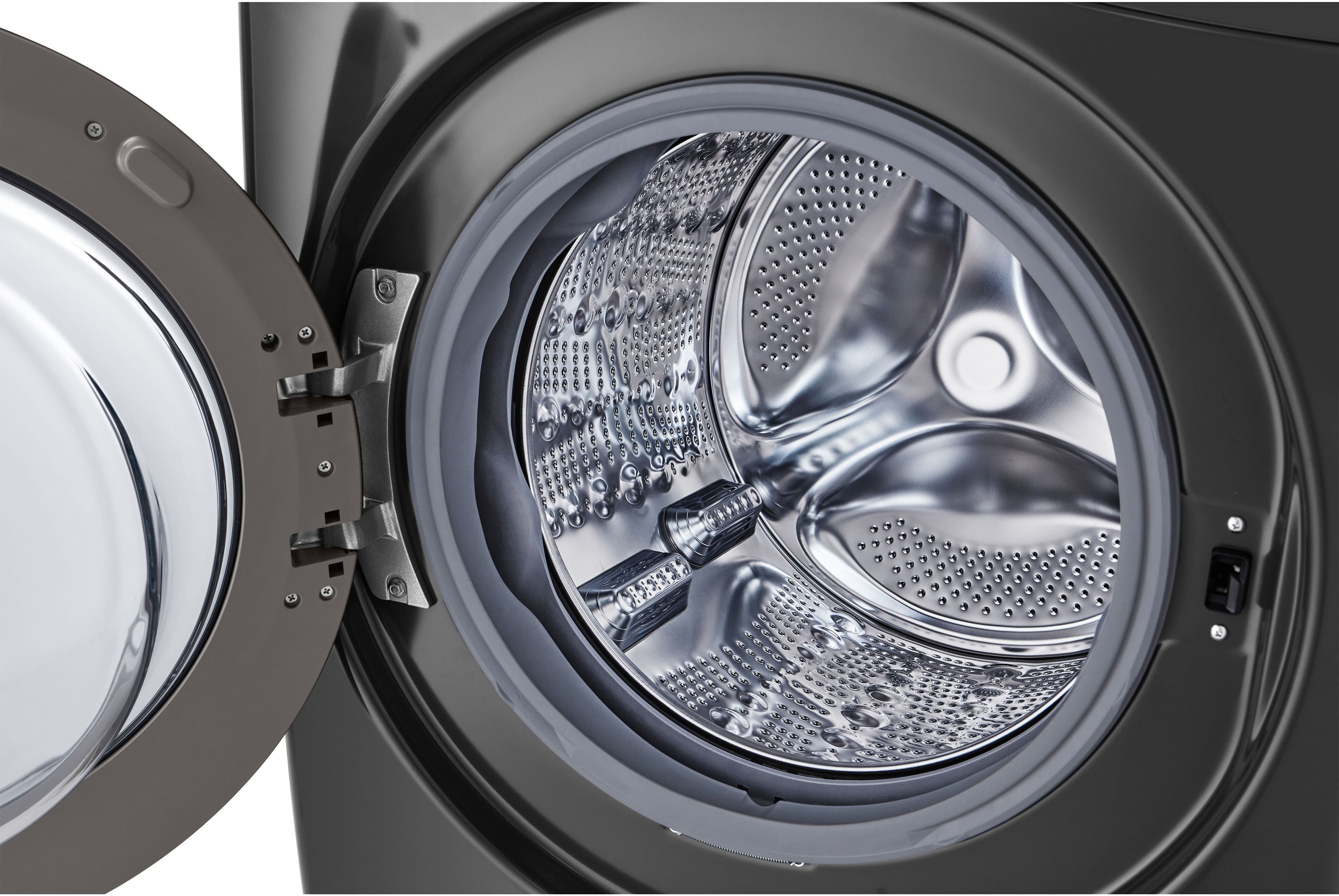 Alt View 16. LG - 5.0 Cu. Ft. High-Efficiency Front Load Washer with 6Motion Technology - Middle Black.