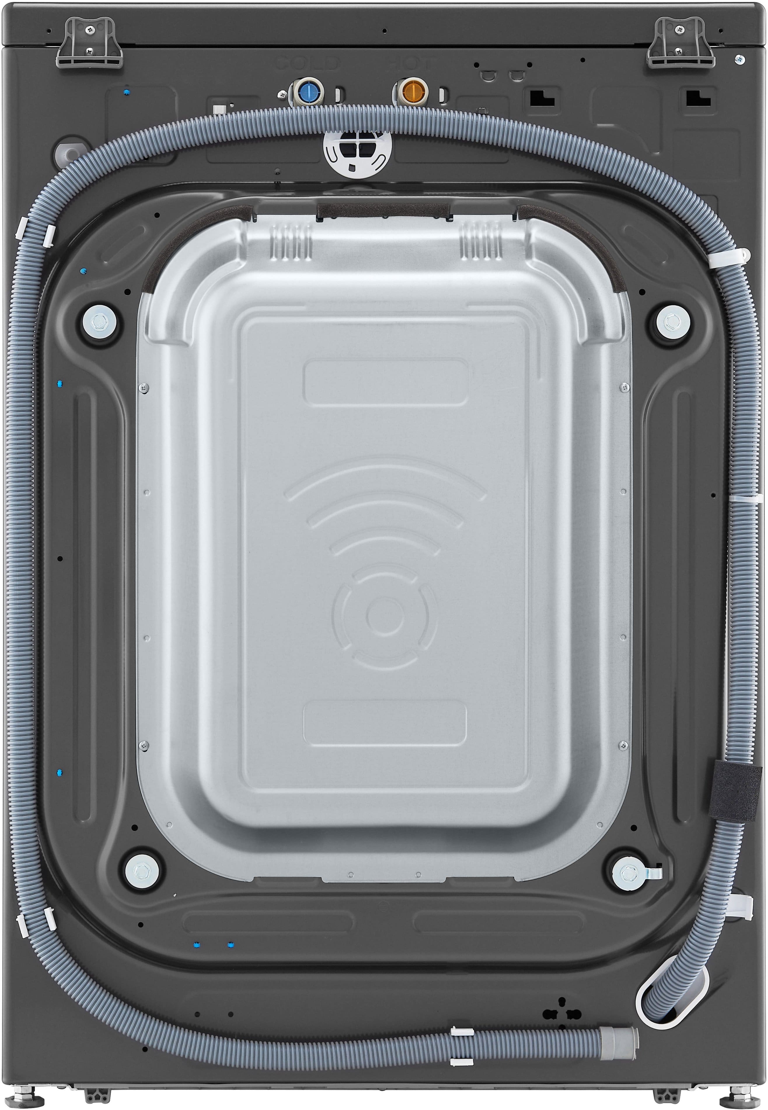 Alt View 18. LG - 5.0 Cu. Ft. High-Efficiency Front Load Washer with 6Motion Technology - Middle Black.