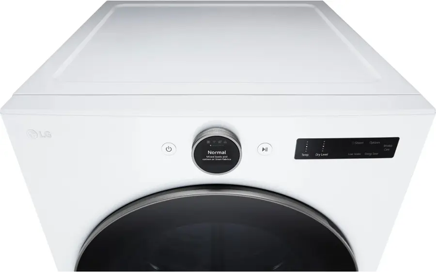 Alt View 16. LG - 7.4 Cu. Ft. Smart Gas Dryer with Steam and Sensor Dry - White.