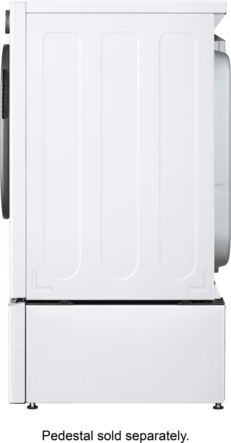 Alt View 27. LG - 7.4 Cu. Ft. Smart Gas Dryer with Steam and Sensor Dry - White.