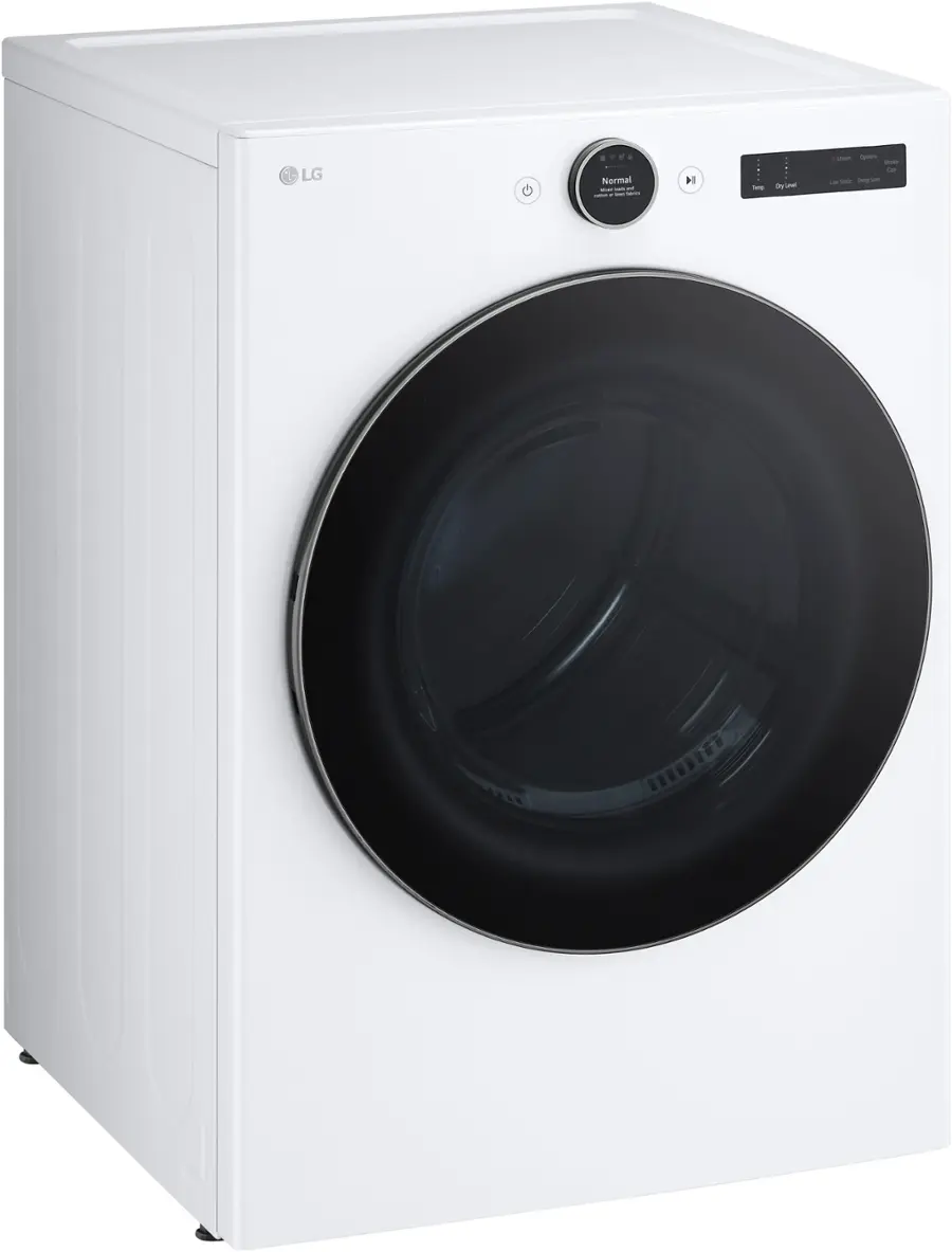Alt View 11. LG - 7.4 Cu. Ft. Smart Gas Dryer with Steam and Sensor Dry - White.