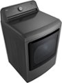 Angle. LG - 7.3 Cu. Ft. Electric Dryer with Sensor Dry - Middle Black.