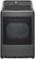 Front. LG - 7.3 Cu. Ft. Electric Dryer with Sensor Dry - Middle Black.